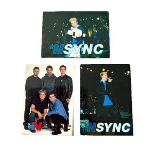 Vintage N Sync Fridge Magnets Lot of 3 ATA Boy 90s Justin Lance Joey Chris JC